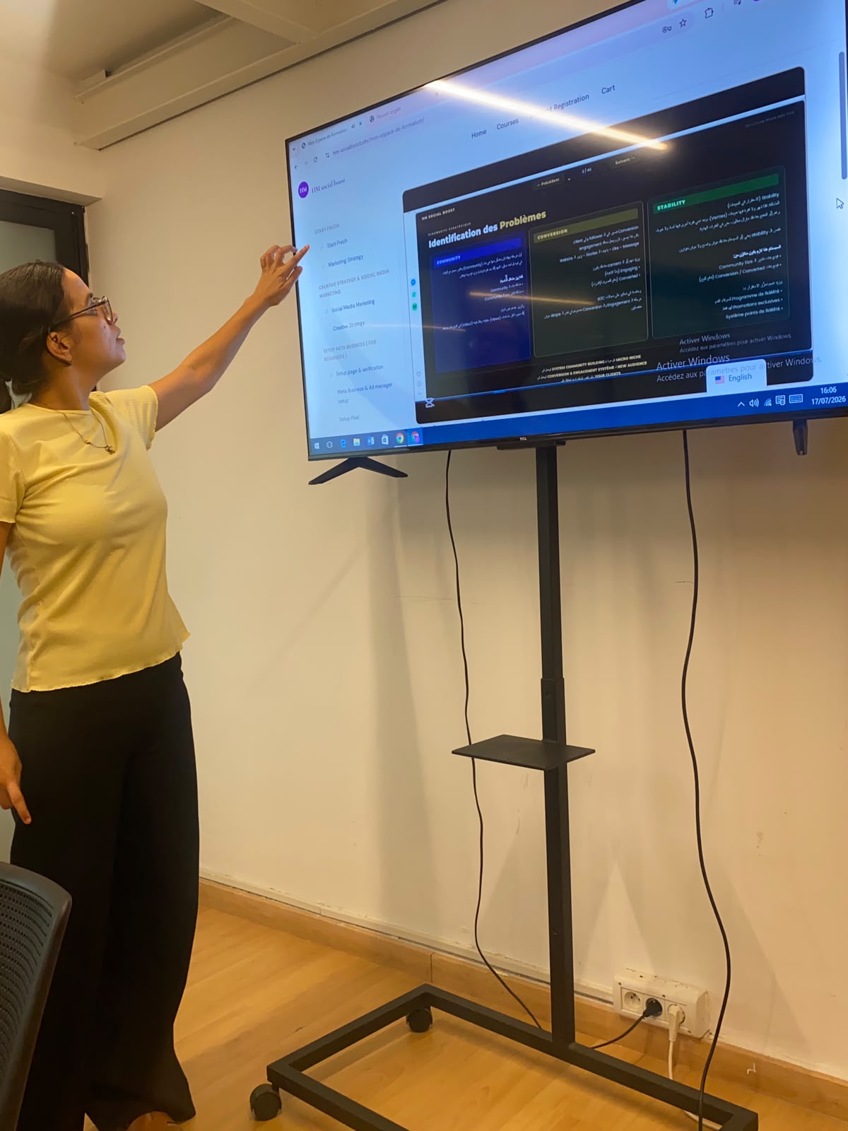 Next Level Woman — aperçu plateforme